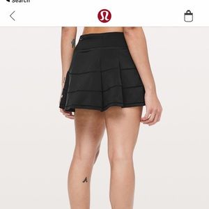 lululemon pace rival black skirt